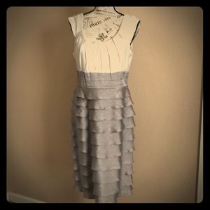 Gray silver formal dress size 10